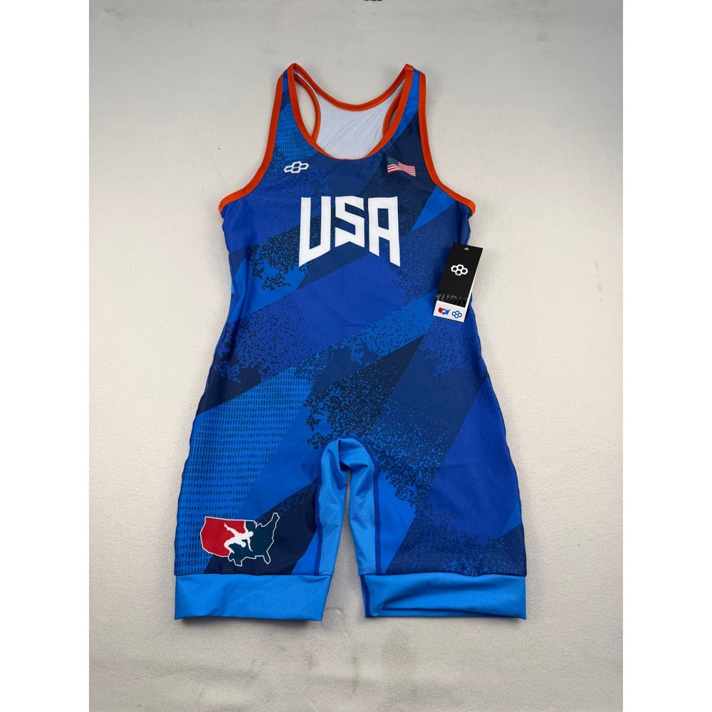 RUDIS USAW Grit Icon 2.0 Elite Wrestling Singlet Blue Womens Large New